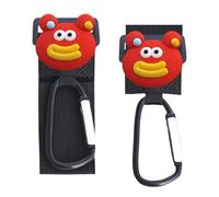 Crochets de poussette - 2 clips multi-usages D crochet de fermeture | fixation de ceinture | Clips de carrières porteuses pratiques pour poussette, aide à la mobilité et carbinateur de