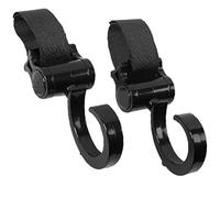 Crochets de poussette - 2pcs Clips universels de poussette bébé | Crochets rotatifs durables pour sac à couches, fourre-tout d'épicerie, sac maman, clips d'organisateurs pour les landons, les marcheur