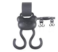 Crochets de poussette, cintre de poussette | Carabiner Clip Cartoon Bear Double réglable Réglage de boucle, Accessoires pour poussettes d'extérieur qui ne sont pas des curseurs pour la poussette
