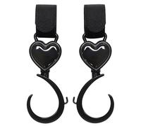 Crochets de poussette pour sacs, crochets de chariot de courses - 2 clips de suspension de rangement pour poussette de service lourd | Sangle rotative à 360 degrés Crochets de Ma