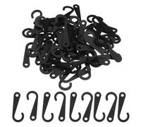 Crochets de Présentation J Noirs 500 Pcs en Plastique