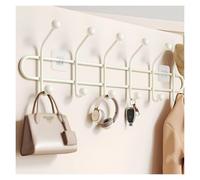 Crochets de rangement multi-usages, Porte-manteau moderne en métal, crochets muraux décoratifs, for chambre, derrière les portes, entrées et balcons(Black,50cm/19.6in)