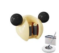 Crochets de rangement pour salle de bain, support mural pour serpillère - Support utilitaire adhésif en forme d'ours - Gadgets ménagers amovibles pour la salle de bain et la cuisine