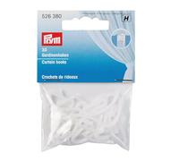 Crochets de rideaux blancs Ø 23 mm x 10 mm - Prym 526380