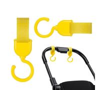 Crochets de sac de poussette,Crochets de poussette,Mommy Hook 2 clips de poussette rotatifs - Crochet d'organisateur de poussette, crochet polyvalent pratique pour sac de maman pour fauteuil roulant,