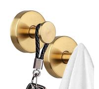 Crochets de salle de bain pour mur, crochets à ventouse solides | Cintre mural avec ventouse, 2 x pas de crochets de perçage, crochet de rangement antirouille pour carreaux brillants, acrylique