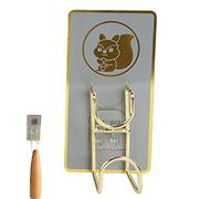 Crochets de salle de bain, sans perçage, adhésif robuste, crochets pour serviettes pour mur avec motif animaux - pour lavabo, douche, toilettes, chambre à coucher, bureau, manteau, clé