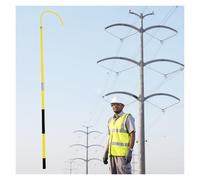 Crochets de Sauvetage isolés Haute Tension 10 KV, 35 KV, 110 KV, équipement de Sauvetage Anti-électrocution, Noyade, Incendie, Dispositif de sécurité électrique Portable (2 m/6,5 p