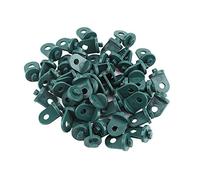 Crochets de Serre Cintres de Plantes Cintres de Fleurs 50 Pièces Clips de Jardin en Plastique pour Cultures de Vigne Paniers Suspendus Pots Durable Robuste Noir Vert 3x2 cm (Verte)
