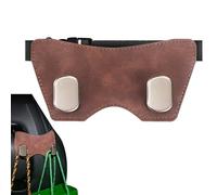 Crochets de siège de voiture - Cuir PU en de zinc, sangle rétractable à forte charge, crochets de sac de rangement, crochet d'appui-tête pour sièges de voiture | Organisateur intérieur po
