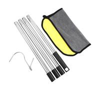 Crochets de Skimmer Pool, crochet pour nettoyeur multifonctionnel de 5,25 pieds, outil de recyclage du panier pour skimmer lourd en acier inoxydable, crochets pour piscines télescopiques pour cour,