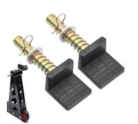 Crochets de support de paddock de moto - 2 pièces d'attaches en fer pour levage de bobine de bras oscillant, supports robustes | Compatible avec les supports arrière pour VTT, vélos de route, motos de