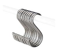 Crochets de suspension en forme de S - Lot de cintres utilitaires en acier, polie durable | Solution de crochet facile à économiser de l'espace pour bijoux, sacs, ustensiles, armoire, maison