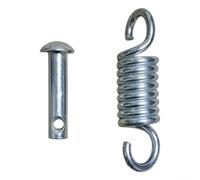 Crochets de suspension robustes avec ressort résistant aux chocs pour une installation facile, broche en métal robuste et design à ressort en acier pour auvent de jardin et accessoires (1 lot)