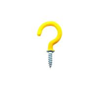 Crochets de tasse, vis 25 pièces, lampe plante couverte, outil d'éclairage, rideau d'armoire, à œil, cintre porte plafond, crochet LC(Yellow,Total length 31mm)