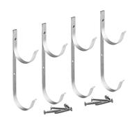 Crochets d'équipement de piscine - d'aluminium robuste, support d'écumoire de piscine - pour râteaux, écumoirs, filets, balustrades, poteaux télescopiques, tuyaux, brosses, accessoires