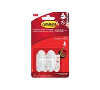 Crochets Designers Blancs Command™ Petits (Paquet De 2) COM17082