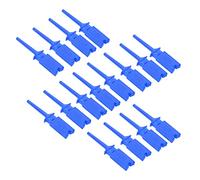 Crochets d'essai à plat 20pcs | Clips de test de circuit en cuivre pur avec une forte élasticité | Test Hook Pinmp pour l'alimentation électrique/multimètre/électronique | (Blue)
