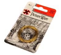 Crochets d'image X - Fil d'image en laiton avec âme en acier - charge de 6 kg - 3 mètres de long