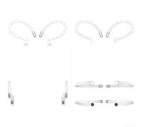 Crochets d'oreille en silicone pour AirPods Pro 2/Pro/3/2ème génération, embouts anti-perte avec fil de mémoire et cordon pour la course à pied et la salle de sport (noir)
