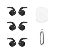 Crochets d'oreille en TPU pour Galaxy Buds 4 et 4 Pro - Accessoires antidérapants pour écouteurs de sport, ajustement sûr pour la course à pied, la gym, le cyclisme (noir)