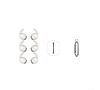 Crochets d'oreille sécurisés en silicone avec fonction antidérapante pour Samsung Galaxy-Buds3 FE pour empêcher les écouteurs de glisser pendant l'entraînement (blanc)