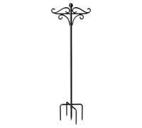 Crochets Doubles Pour Bergers Pour L'extérieur - Poteau En Fer Robuste Et | Réglable, Support De Mangeoire À Oiseaux Double Face, Base Stabilisatrice À 5 Dents | Crochet De Suspension Décoratif Pour Pa