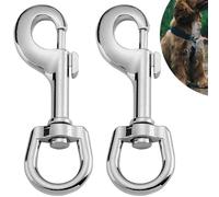Crochets en Acier Inoxydable avec Rotule 2 Pièces,Mousqueton INOX, Idéal comme Porte-Clés, Mousqueton pour Laisse de Chien, Sacs et Plus