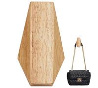 Crochets en bois - 1 pièce support mural, finition naturelle, bord, style vintage, construction rustique, décoration | Crochet en bois de style japonais pour entrée, chapeau, casquette, sac à dos, sac