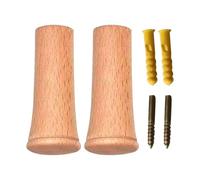 Crochets En Bois Pour Manteaux | 2 Pièces Porte-Chapeaux Mural avec Cintres à Vêtements | Organisateur de Rangement Support Rustique,pour Sac à Dos, Peignoir, Entrée, Couloir, Noël, Cadeau de