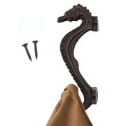 Crochets en fonte en forme d'animal pour mur antique vintage décoratif | Crochet en fonte pour intérieur, extérieur, maison, jardin, campagne, ferme, garage pour manteaux, sacs, serviettes, chapeaux