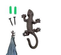 Crochets en fonte vintage décoratifs rustiques | Crochets en fer robuste en forme d'animal pour manteaux, clés, outils, intérieur, extérieur, maison, jardin, campagne