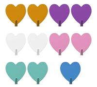 Crochets en forme de coeur 13 pièces, armoire crochets en forme de coeur colorés crochets en forme de coeur, crochets autocollants en forme de coeur, crochets en forme de coeur pour accrocher au mur