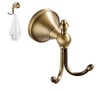 Crochets en laiton - Cintre flottant rétro, porte-serviettes vintage en laiton brossé, matériel de montage mural durable | Pour salle de bain porte armoire armoire cuisine chambre placard maison suspe