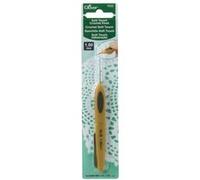 Clover - Crochet ergonomique n°6 (1,00 mm) - Acier - Jaune