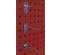 GÜDE Crochet - Lot d'accessoires pour panneau a perforations carrées 40768