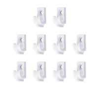 Crochets Extérieurs pour Guirlandes Lumineuses, Organisateur de Câble avec Supports, Lot de 10 Supports Étangs Résistants Déco Jardin Intérieur Stylisation Stable Rideaux Décoration Fêtiche Activités