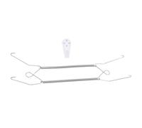 Crochets Invisibles pour Assiettes Murales, Acier Inoxydable, 11-13 Pouces | Montage sans Outil, Support Stable, Structure en W avec Broches, pour Tableaux et Petites Œuvres