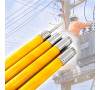 crochets isolés sauvetage Tige de traction haute tension/crochet de sauvetage électrique, avec sac de rangement, for la maintenance(35kv 4-Section 6m/19.7ft)