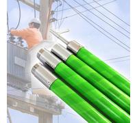 crochets isolés sauvetage Tige de traction isolée haute tension, for transport d'énergie électrique 10-220 kV, for suspension de tige de ligne(35kv 4-Section 6m/19.7ft)