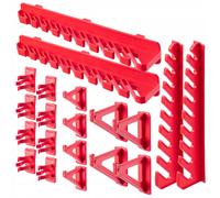 Crochets KADAX pour paroi à outils, crochets à paroi perforée en plastique PP...
