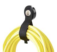 Crochets magnétiques noirs - Cintres magnétiques robustes, support utilitaire recouvert de caoutchouc | Organisateur suspendu en néodyme de force industrielle, bouclier de protection en caoutchouc, sy