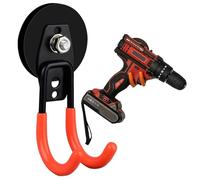 Crochets magnétiques - Support magnétique pour balai | Crochets de garage | Crochet de rangement magnétique robuste | Clip magnétique de rangement à double clip pour hange | Crochet magnétique