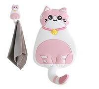Crochets muraux animaux - crochet de chat, crochets muraux de dessin animé rack à clé adhésive,Rendez-vous pour manteau de porte | crochet de serviette, décoration de maison animale, non-punch pour