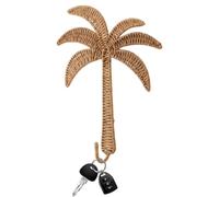 Crochets Muraux Décoratifs Porte-objets gain de place en faux rotin palmier | Murale Porte-Manteaux pour maison salon chambre cuisine entrée bureau style ferme dortoir