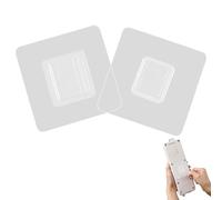 Crochets muraux double face - Porte adhésive transparente, forte fixation murale | Bandes suspendues sans réutilisables, clips de montage pour la salle de bain et la cuisine