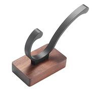 Crochets Muraux En Bois De Noyer - Cintre Auto-adhésif, Porte-clés En Bois Massif, Cintres De Vestiaire Bohème Modernes, Porte-veste Élégant Sans Poinçon, Crochet Robuste Unique Pour Sweats À Capuche,