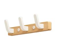 Crochets muraux en bois robuste pour accrocher manteaux, vestes, chapeaux et vêtements
