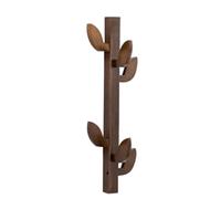 Crochets muraux en bois rustique pour salle de bain, cuisine et entrée - Élégant sac à manteau et serviette nizer - Solution de rangement élégante pour décoration d'intérieur