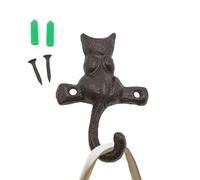 Crochets muraux en fonte en forme d'animal | Étagère rustique vintage avec crochet, cintre rustique pour intérieur ou extérieur, maison, jardin, campagne, ferme, garage